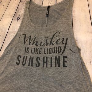 Triumph Whiskey is like liquid sunshine Tank